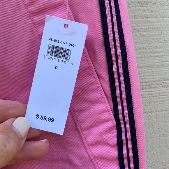 Gap Girlfriend Khaki - French Pink with Navy Side Stripes - Picture 3 of 16